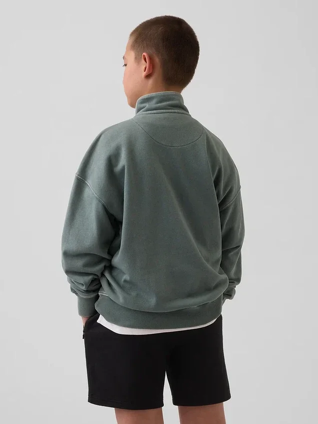 Kids Vintagesoft Terry Relaxed Half-Zip Pullover