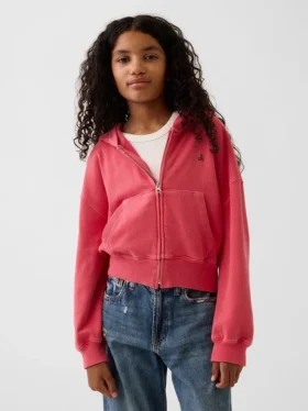 Kids Vintagesoft Terry Wedge Zip Hoodie