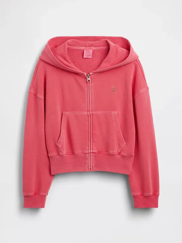 Kids Vintagesoft Terry Wedge Zip Hoodie