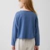 Kids Vintagesoft Terry Wide-Neck Logo Sweatshirt