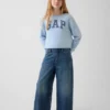 Kids Vintagesoft Terry Wide-Neck Logo Sweatshirt