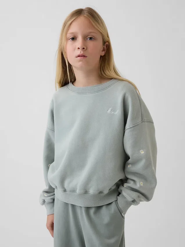 Kids Vintagesoft Wedge Crewneck Sweatshirt