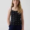 Kids Waffle Lace-Trim Cami