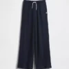 Kids Waffle Relaxed Easy Wide-Leg Pants
