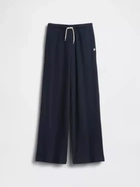 Kids Waffle Relaxed Easy Wide-Leg Pants