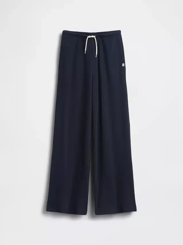 Kids Waffle Relaxed Easy Wide-Leg Pants