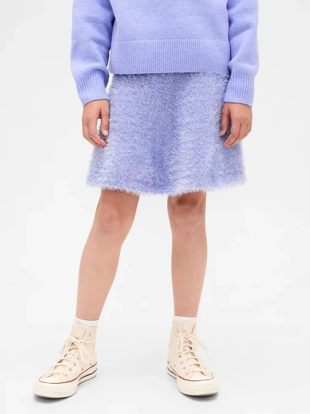 Kids Wicked Tinsel Eyelash Sweater Skirt