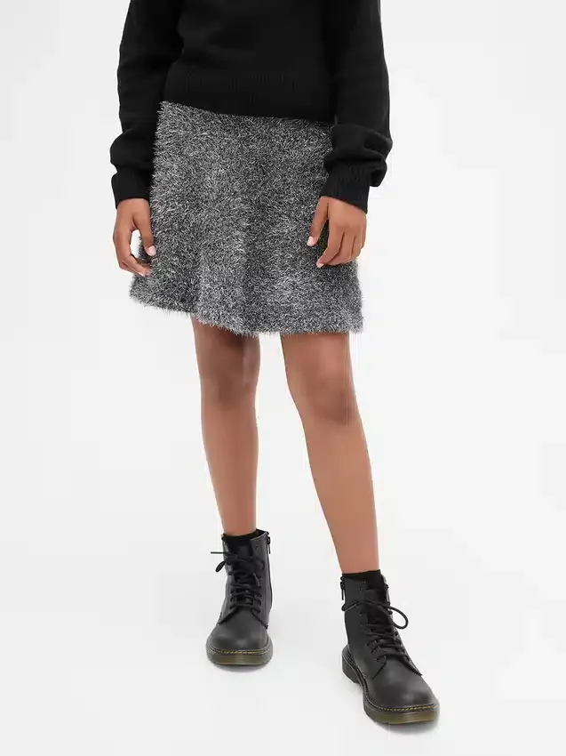 Kids Wicked Tinsel Eyelash Sweater Skirt