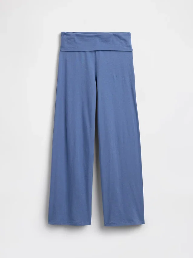 Kids Wide-Leg Foldover Leggings