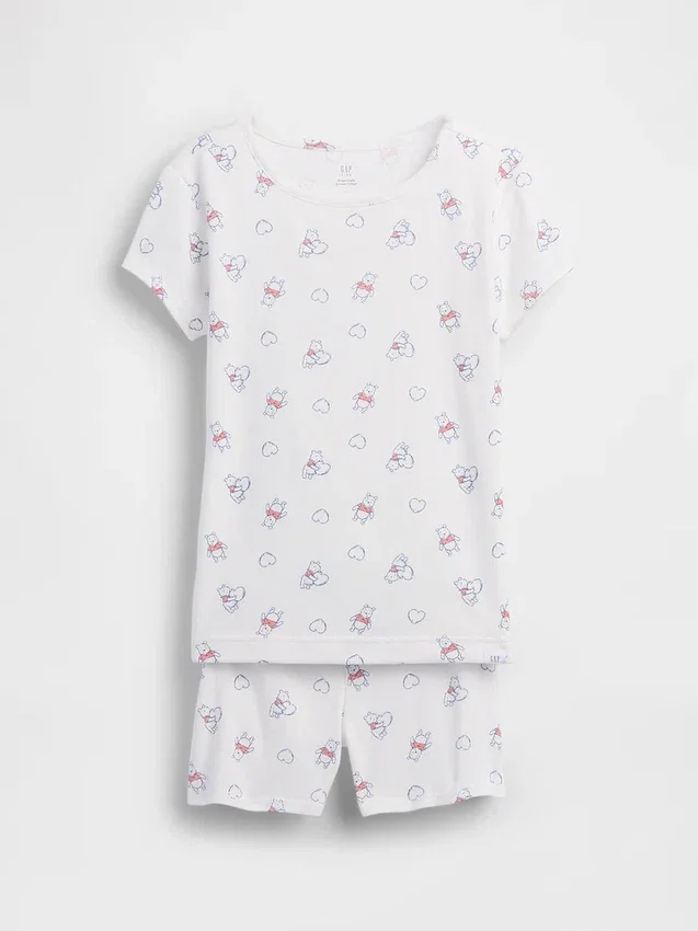 Kids Winnie the Pooh Organic Brushed Cotton Pj Short Set