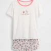 Kids Winnie the Pooh Recycled Rib Pj Short Set
