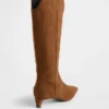 Kitten Heel Pointy Knee High Boots