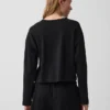 Knit Oversized Crop T-Shirt