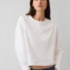 Knit Oversized Crop T-Shirt