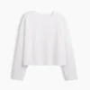 Knit Oversized Crop T-Shirt