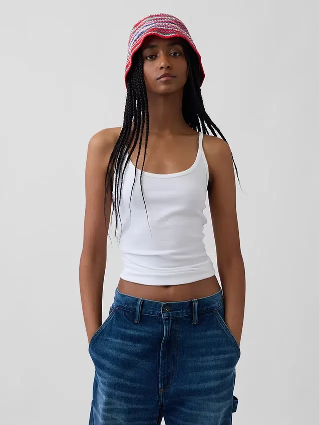 Knit Stripe Bucket Hat