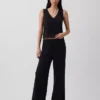 Knit Wide-Leg Pants