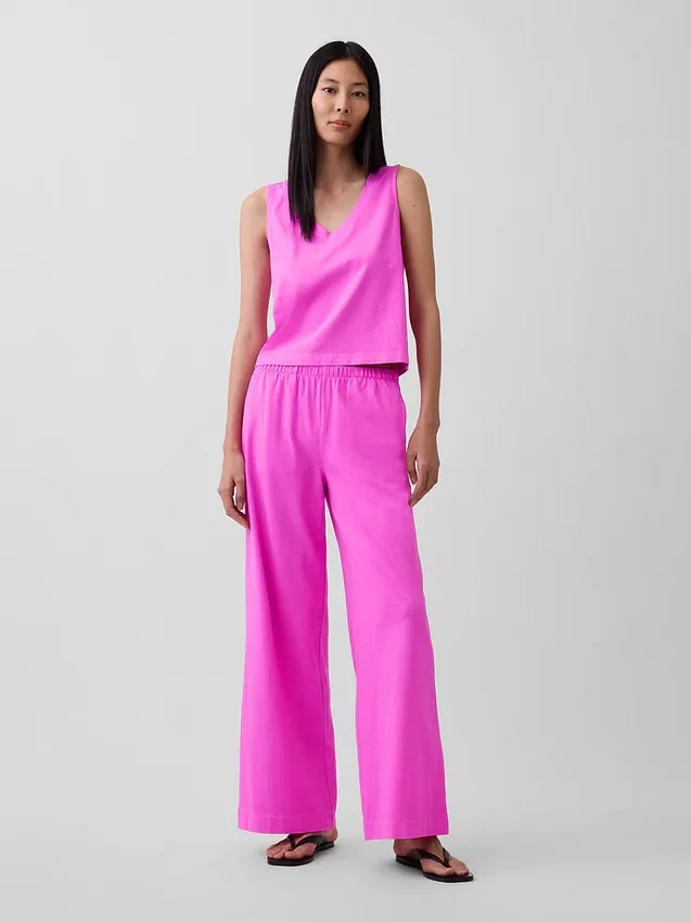 Knit Wide-Leg Pants