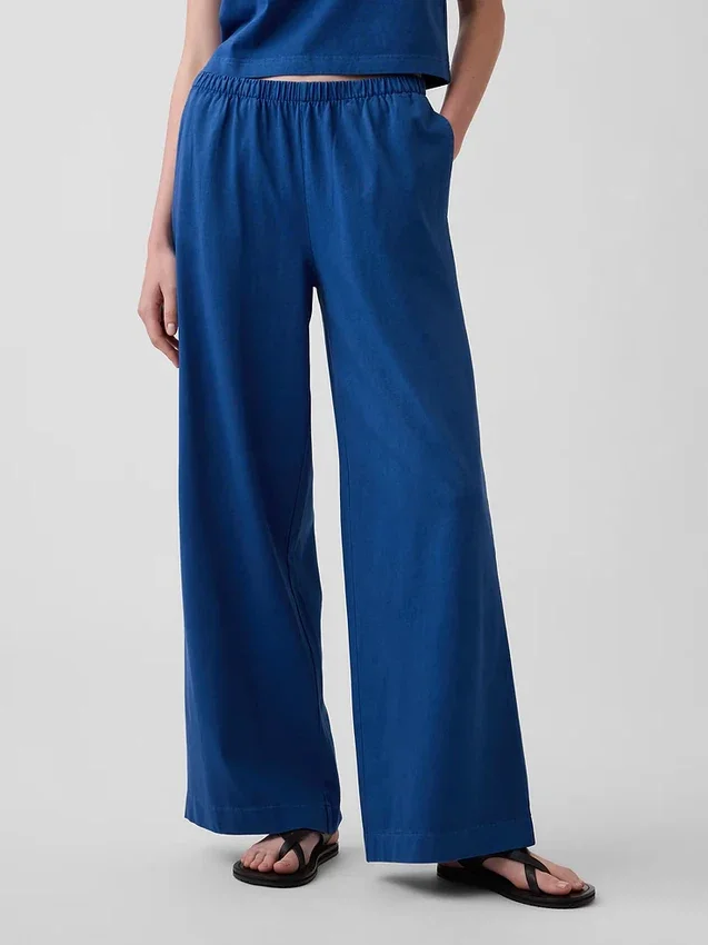 Knit Wide-Leg Pants