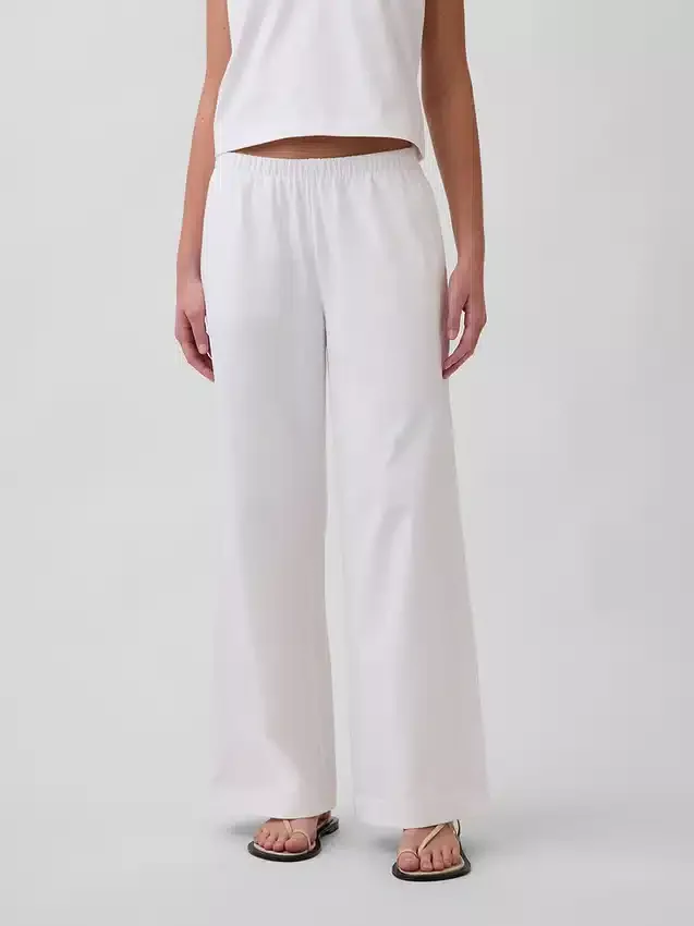 Knit Wide-Leg Pants