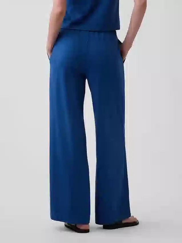Knit Wide-Leg Pants