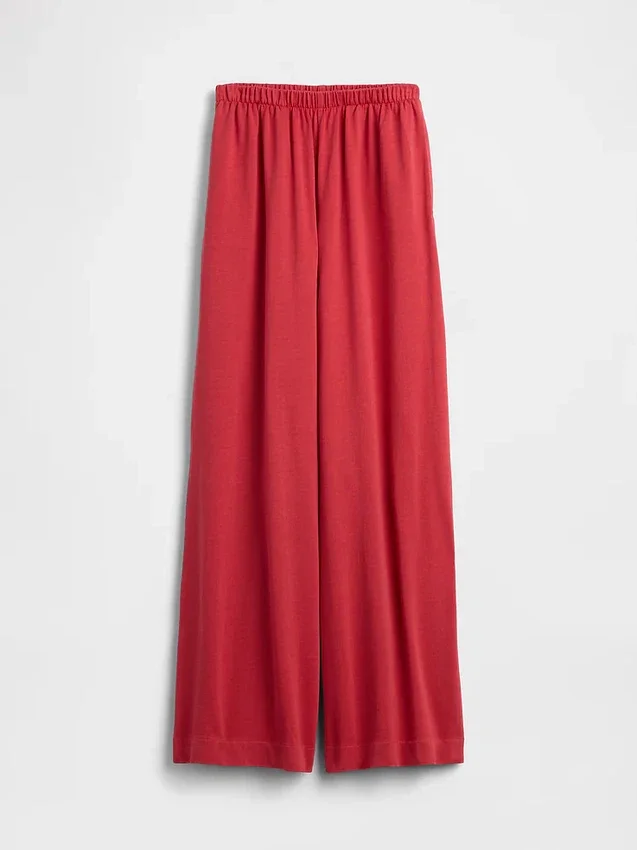 Knit Wide-Leg Pants