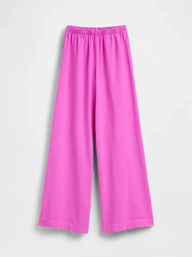 Knit Wide-Leg Pants