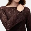 Lace Bell-Sleeve Maxi Dress