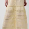 Lace Ruffle Voile Maxi Dress