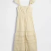 Lace Ruffle Voile Maxi Dress