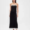 Lace-Trim Maxi Skirt