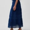 Lace-Trim Maxi Skirt