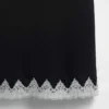 Lace-Trim Maxi Skirt