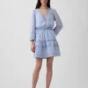 Lace-Trim Mini Dress