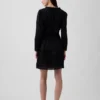 Lace-Trim Mini Dress