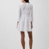 Lace-Trim Mini Dress