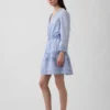 Lace-Trim Mini Dress