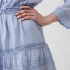 Lace-Trim Mini Dress