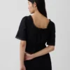 Lace-Trim Peplum Top