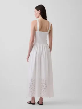 Lace-Up Corset Maxi Dress