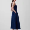 Lace-Up Corset Maxi Dress