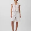 Lace Voile Peplum Crop Top
