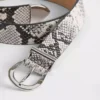 Leather Snake Print Belt