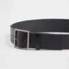 Leather Square-Buckle Belt