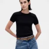 Leopard Calf Hair Belt