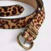 Leopard Calf Hair Belt