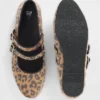Leopard Double-Strap Ballet Flats