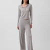 Lightweight Cashsoft Pointelle Heart Pj Pants