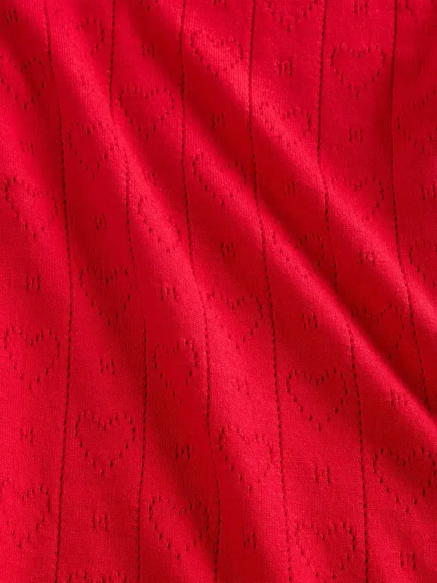 Lightweight Cashsoft Pointelle Heart Pj Pants