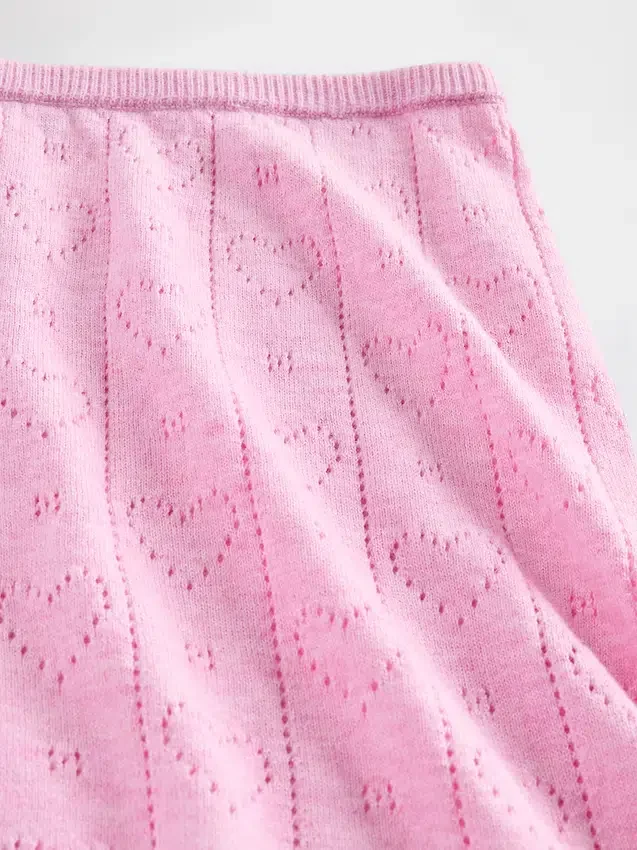 Lightweight Cashsoft Pointelle Heart Pj Shorts